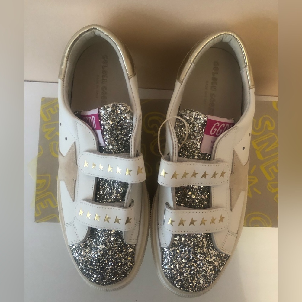 GOLDEN GOOSE May Glitter Sneakers BRAND NEW - Picture 8 of 10